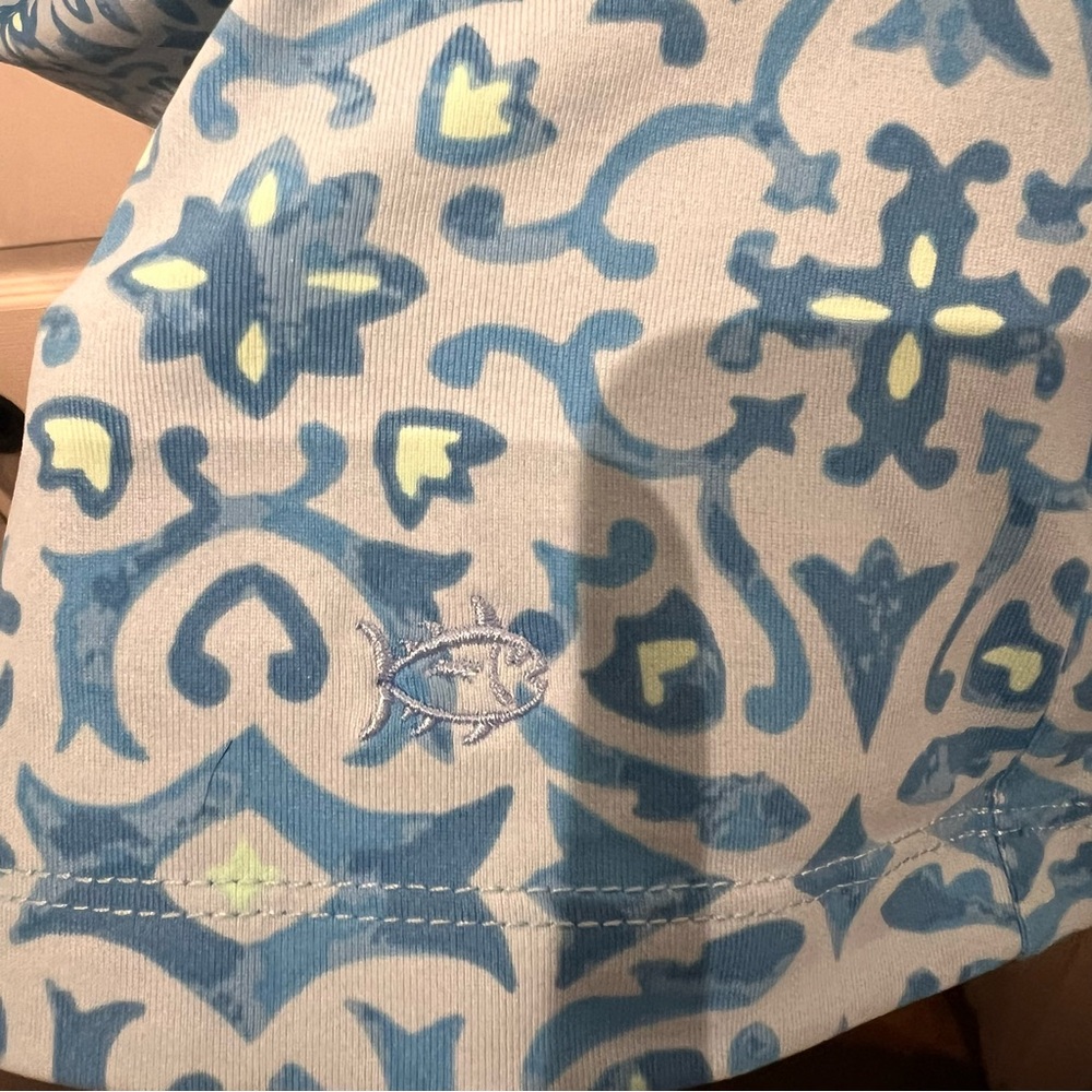 Southern Tide Blue Coastal Dress Medium Performance Collection - Picture 9 of 11